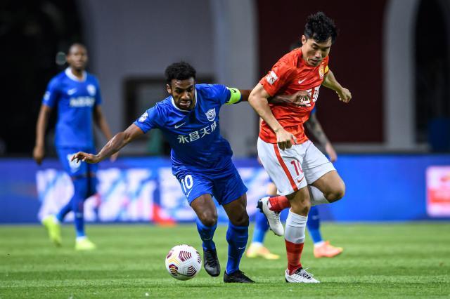 kaiyun.com-【中超】高准翼杨立瑜世界波 沧州雄狮0比2广州队